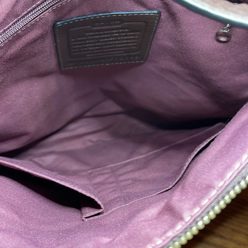 Coach brown leather crossbody - Picture 2 of 10